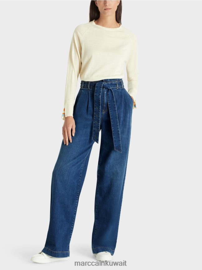 Marc Cain ويلنا جينز "إعادة التفكير معًا". LVN0D6828 ملابس الدنيم الأزرق