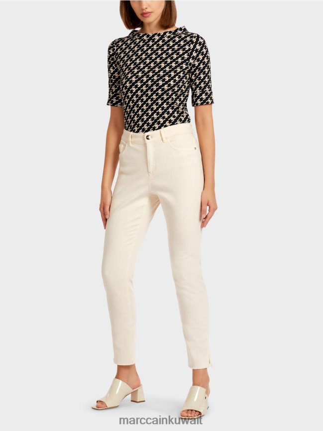 Marc Cain جينز ملون "إعادة التفكير معًا". LVN0D6830 ملابس كريمة