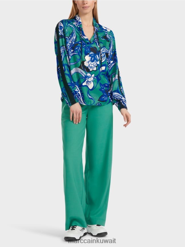 Marc Cain بلوزة ريجلان "إعادة التفكير معًا". LVN0D6836 ملابس المينا