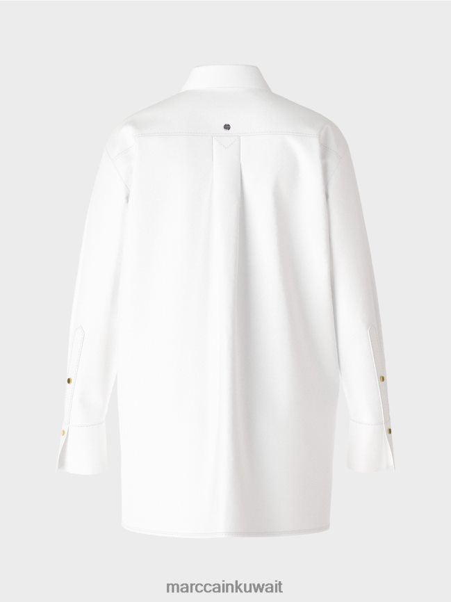 Marc Cain بلوزة قميص مع طباعة الأزهار LVN0D6843 ملابس أبيض