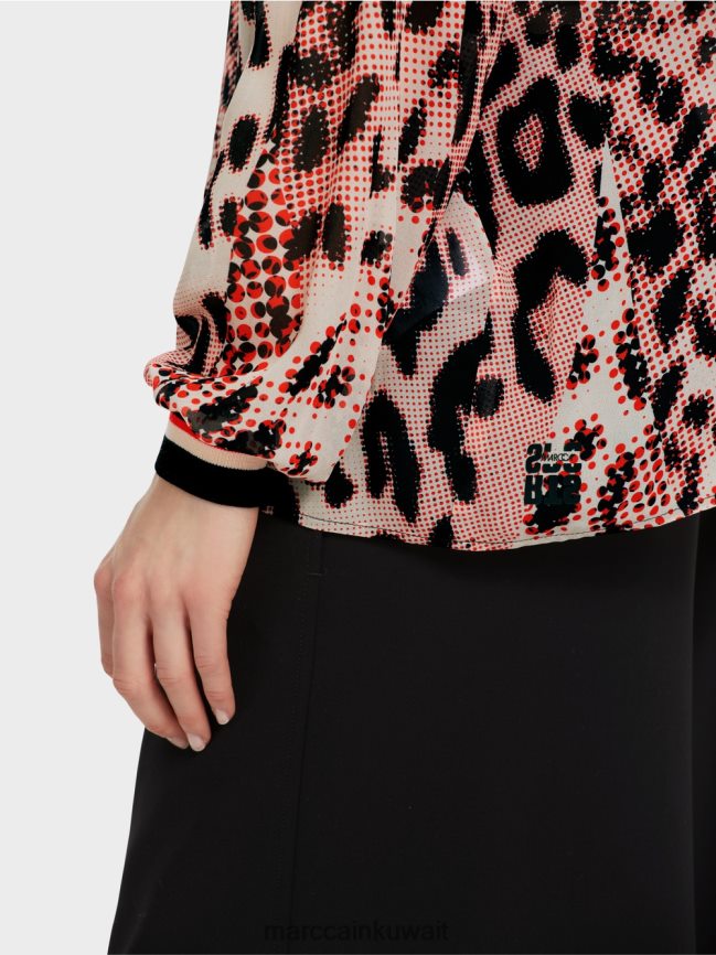 Marc Cain بلوزة كريب فيسكوز LVN0D6846 ملابس كامباري