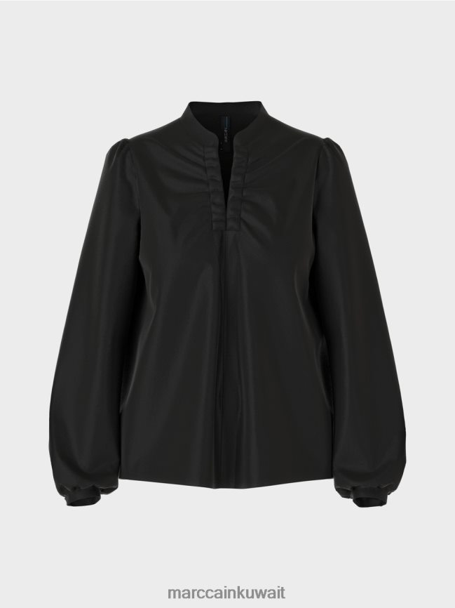 Marc Cain بلوزة بتفاصيل أنثوية LVN0D6863 ملابس أسود