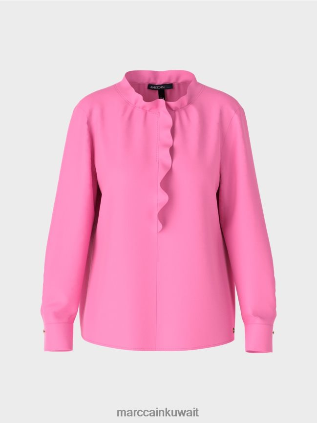 Marc Cain بلوزة متدفقة LVN0D6897 ملابس ملمع شفاه