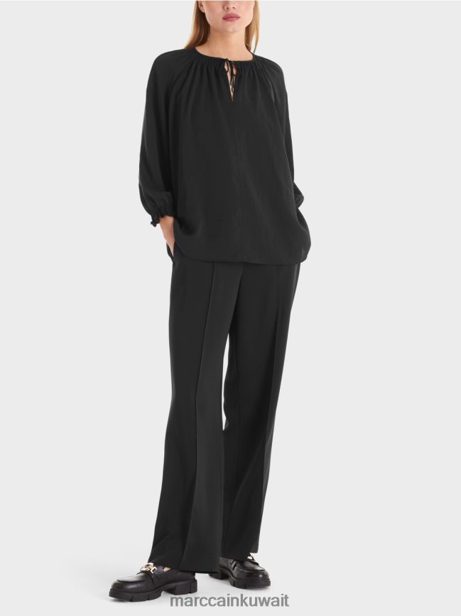 Marc Cain بلوزة "إعادة التفكير معًا" LVN0D6900 ملابس أسود