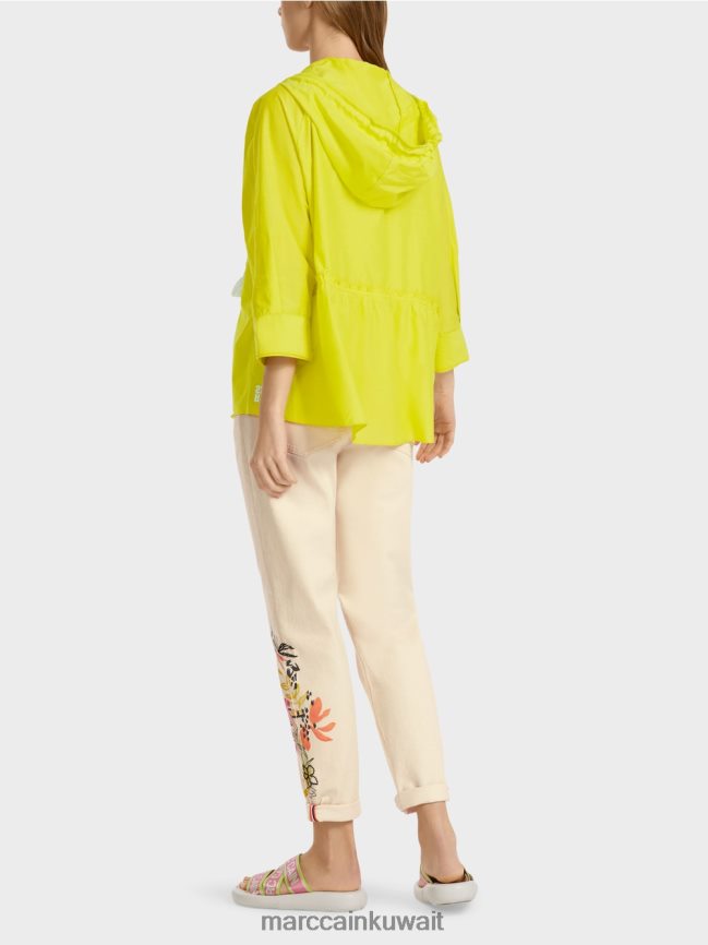 Marc Cain بلوزة كاجوال مع حرير أنيق LVN0D6938 ملابس ليميد خفيف