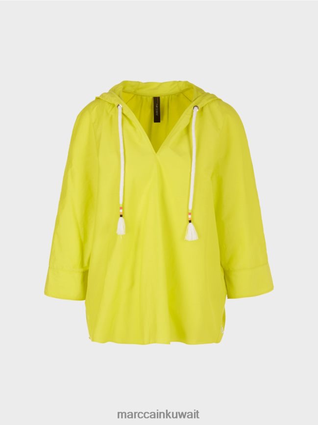 Marc Cain بلوزة كاجوال مع حرير أنيق LVN0D6938 ملابس ليميد خفيف