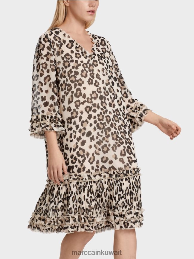 Marc Cain فستان قصير مع الطيات LVN0D694 ملابس أسود