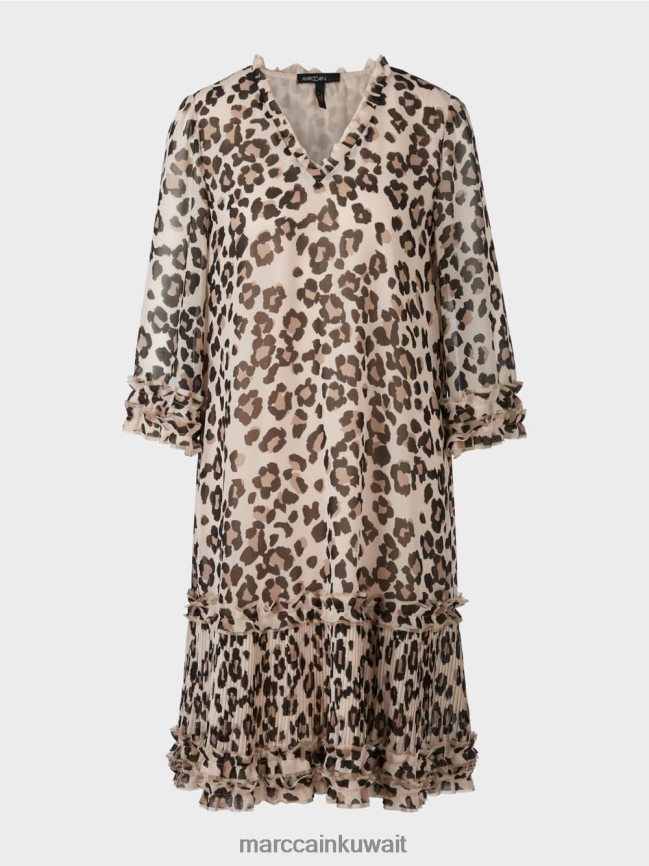 Marc Cain فستان قصير مع الطيات LVN0D694 ملابس أسود