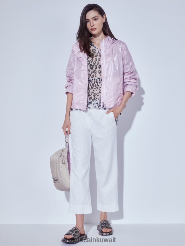 Marc Cain بلوزة بطبقات وطبعة جلد الفهد LVN0D6955 ملابس الخزامى الخفيف