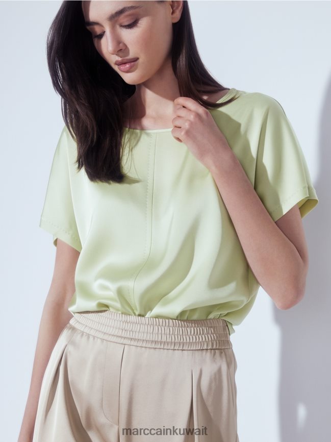 Marc Cain بلوزة على شكل بلوزة على طراز الكيمونو LVN0D6964 ملابس نفس ناعم