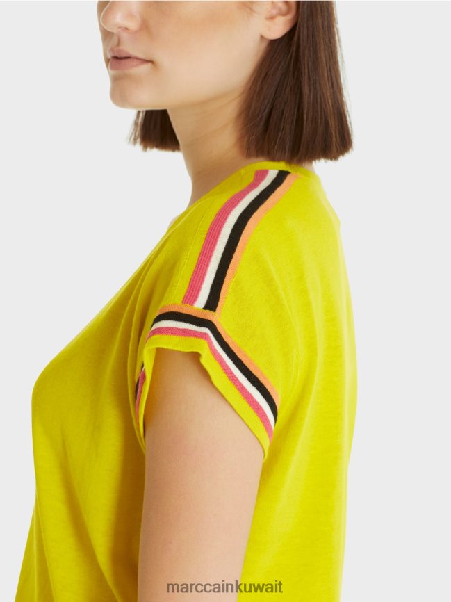 Marc Cain سترة محبوكة كاجوال بياقة على شكل حرف V LVN0D61137 ملابس ليميد خفيف