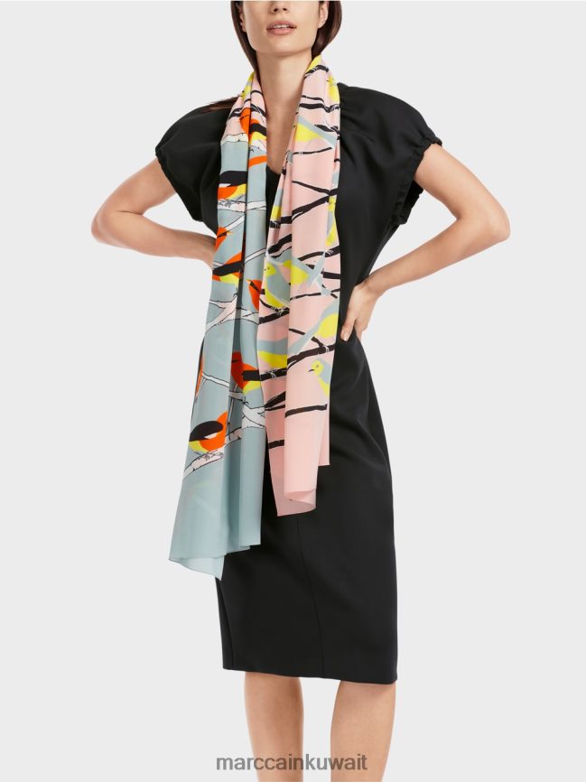 Marc Cain فستان مجهز برقبة على شكل حرف V LVN0D634 ملابس أسود