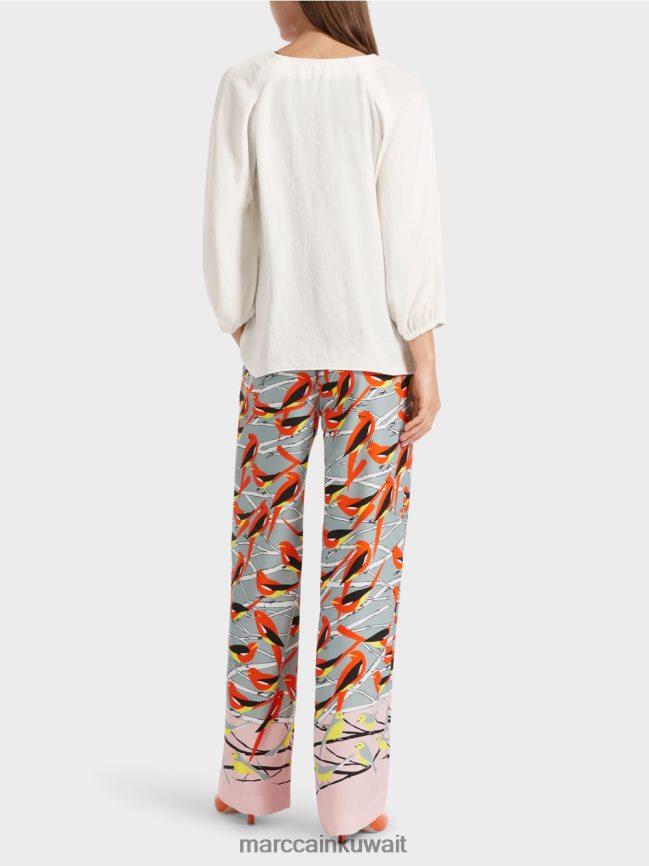 Marc Cain بلوزة بياقة على شكل حرف V 