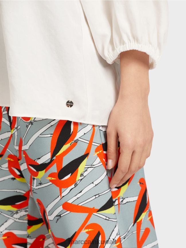 Marc Cain بلوزة بياقة على شكل حرف V 