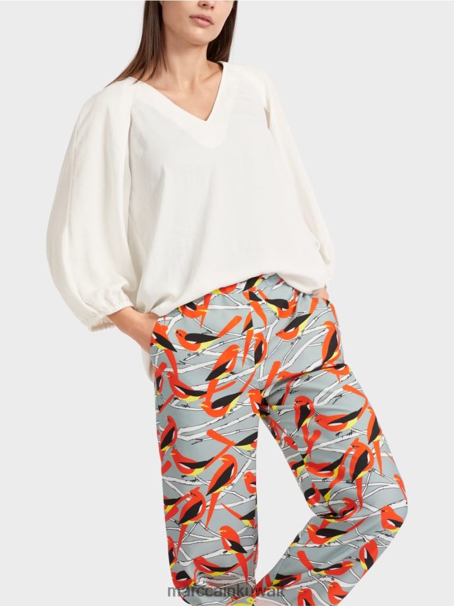 Marc Cain بلوزة بياقة على شكل حرف V 