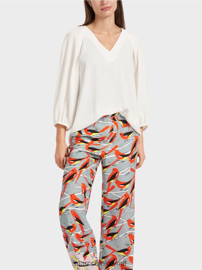 Marc Cain بلوزة بياقة على شكل حرف V 