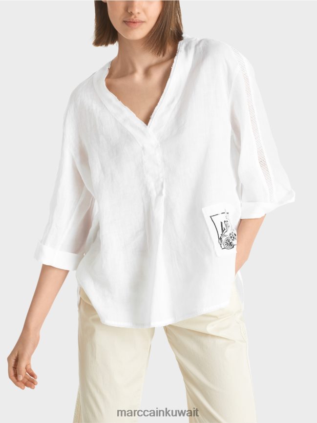 Marc Cain بلوزة مزينة بعبارة 