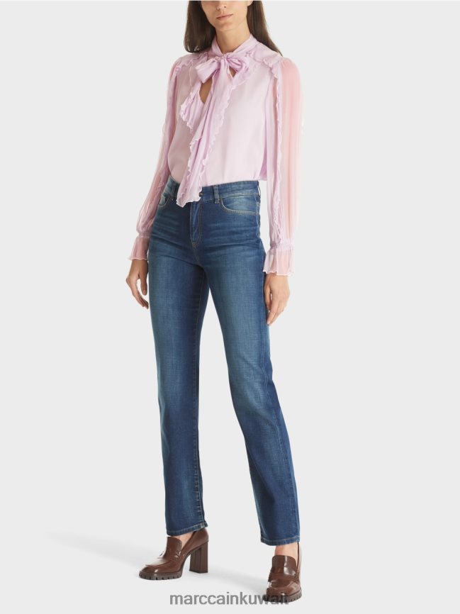 Marc Cain جينز "fyli" "إعادة التفكير معًا". LVN0D6785 ملابس الدنيم الأزرق