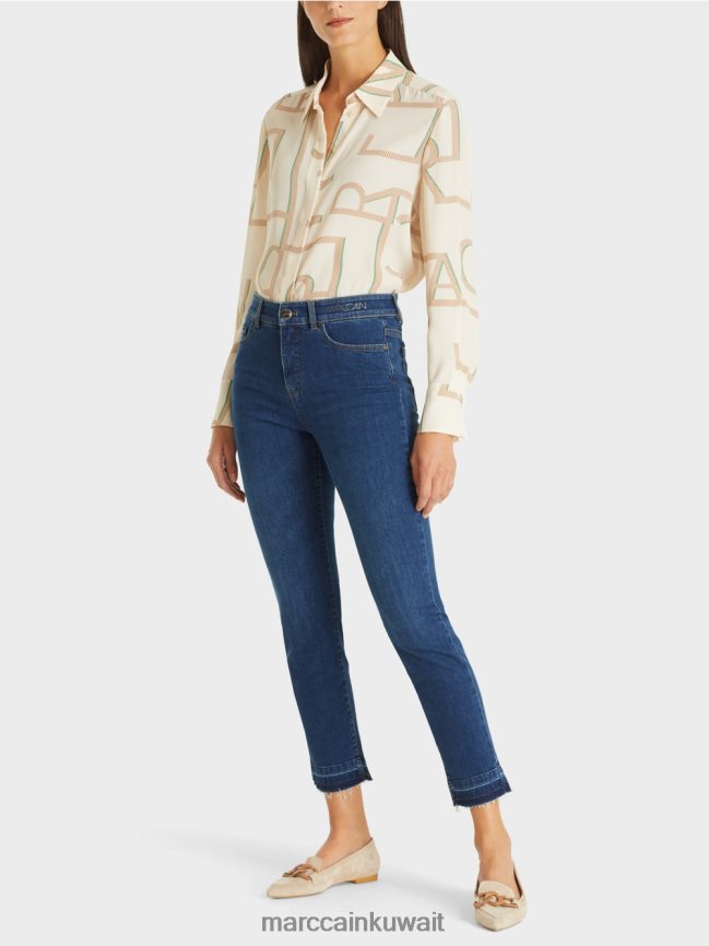 Marc Cain الجينز "إعادة التفكير معًا" من silea LVN0D6814 ملابس الدنيم الأزرق