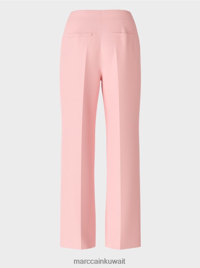 Marc Cain بنطال مجعد واسع الساق من wukari LVN0D6584 ملابس مسحوق وردي ناعم